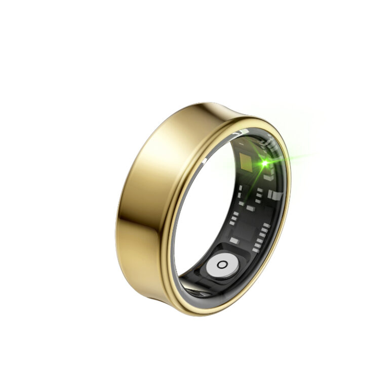 Titanium Alloy smart ring gold