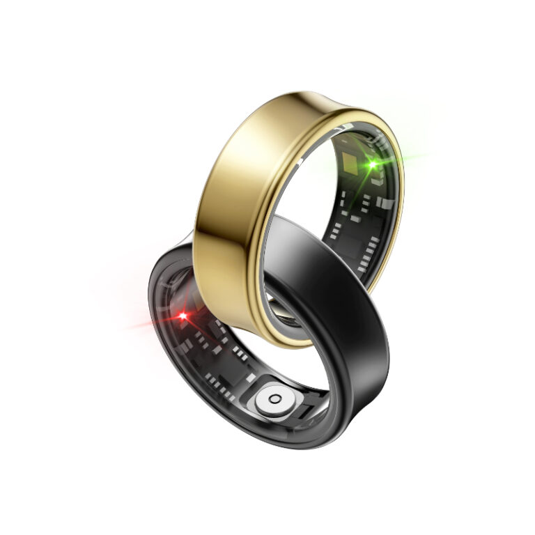 Titanium Alloy smart ring gold+black