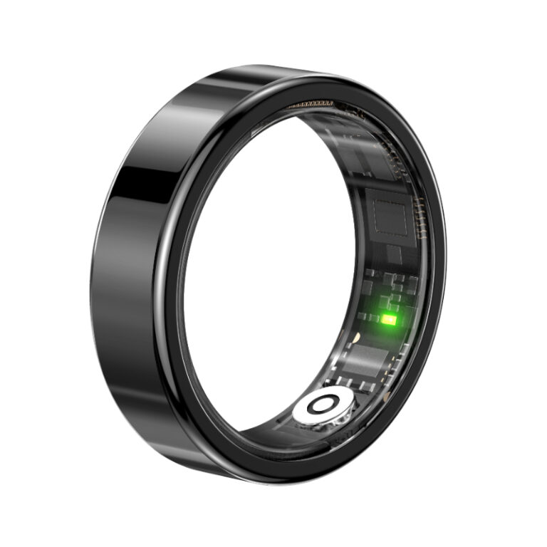 Stainless steel smart ring-black