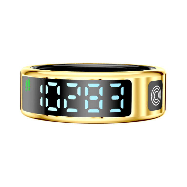 touch screen smart ring-gold