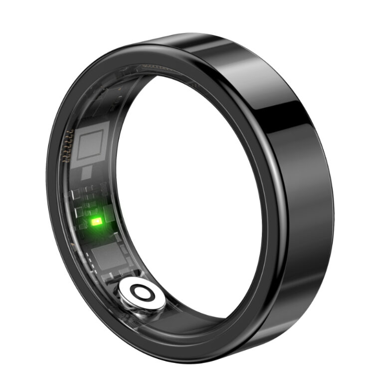 Stainless steel smart ring-black