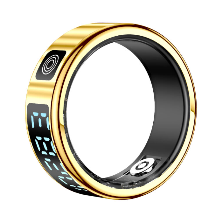 touch screen smart ring-Bright gold
