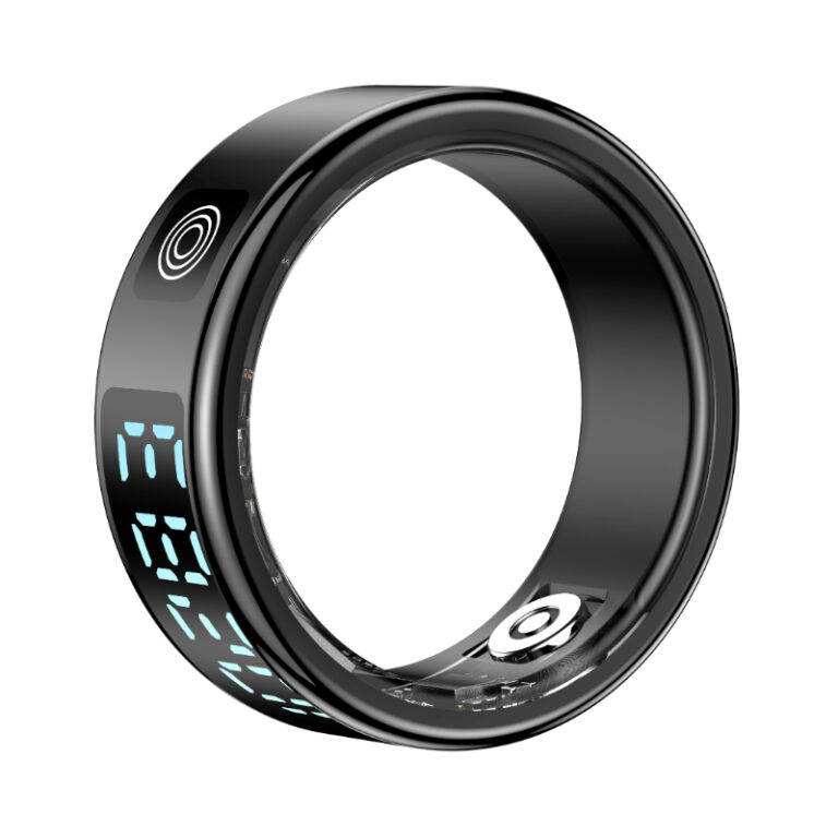 touch screen smart ring-Bright Black