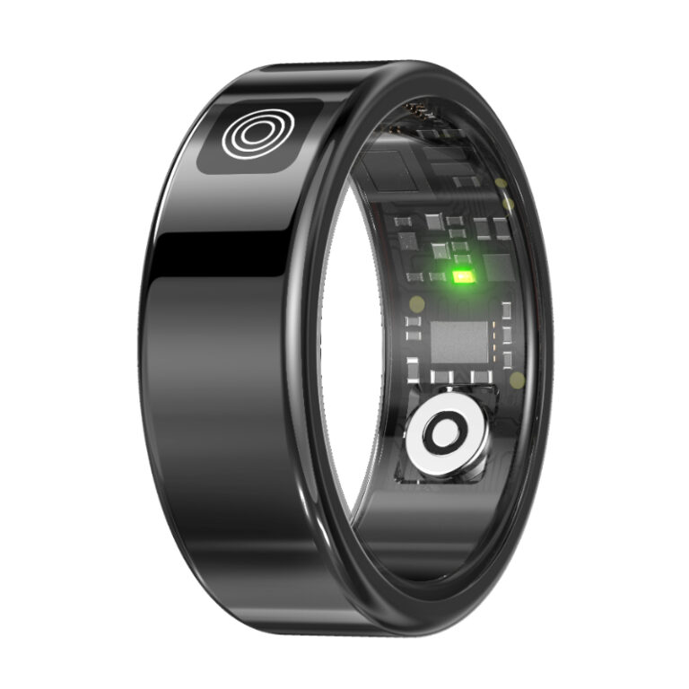 touch screen smart ring-Bright Black